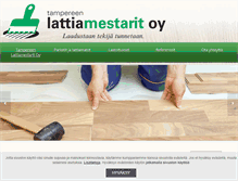 Tablet Screenshot of lattiamestarit.fi